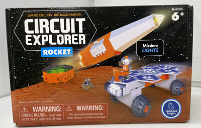 Circuit Explorer Rocket Ship Space Toy, Building Set, STEM Toys, Christmas NOB