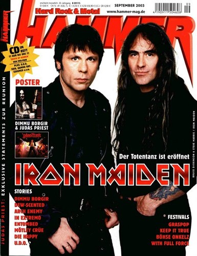 METAL HAMMER - September 2003 - Magazin Zeitschrift mit CD + Poster