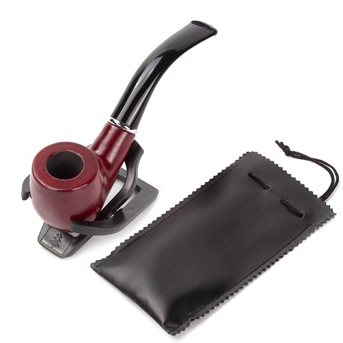 Tabak Pfeife Set Holzpfeife Einsteigerset Elegante Holzpfeife Pfeife 14cm Länge - Bild 3 von 7