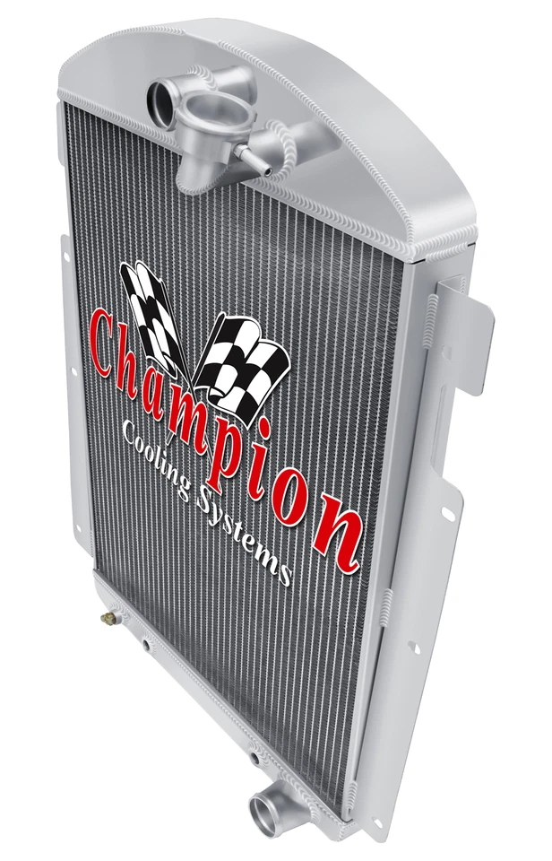 3 Row Kool Champion Radiator for 1938 Chevrolet HE V8 Conversion #CC3738CH Foto 3 de 4