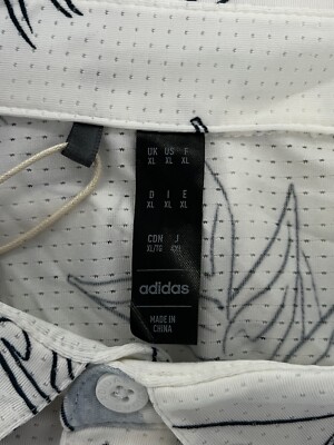 NWT MEN'S ADIDAS OASIS MESH POLO, SIZE: XL, COLOR: WHITE