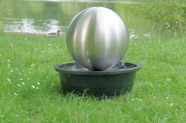 V2a Garten Kugelbrunnen Gartenbrunnen Brunnen Kugel Springbrunnen Zierbrunnen Gunstig Kaufen Ebay