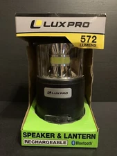 Lux Pro 572 Lumens Speaker & Lantern Rechargeable Bluetooth Power Bank LP1530