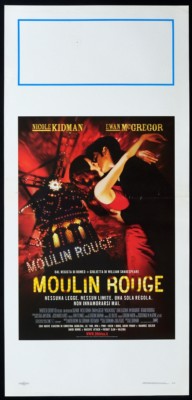 MOULIN ROUGE Baz Luhrmann NICOLE KIDMAN, EWAN McGREGOR, POSTER AFFICHE LOCANDINA