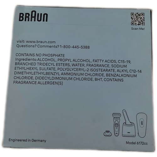 Braun Series 6-6172cc Rechargeable Wet & Dry Shaver + Smart Care Center - Picture 7 of 8