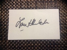 Lou Klimchock 1939- Autographed 3x5 White Index Card NY Mets Signed Autograph