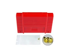 Super Nintendo [SNES] Solid Red Game Cartridge Shell (Made in USA)