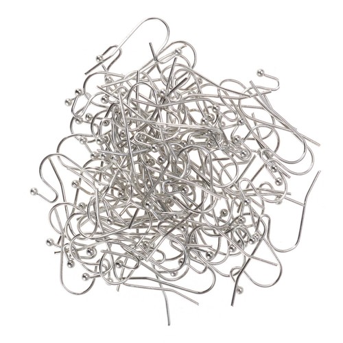 100 Pcs Ear Hook Accessories S-shape Earrings Findings Pins Tone Wire Hooks
