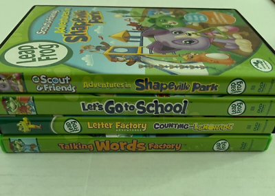 Leap Frog DVDs Children's Early Educational Videos 4 movie Leap Frog DVDs Children's Early Educational Videos 4 movie