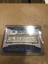 2019/20 LEAF LUMBER KINGS CRAIG BERUBE GAME USED  NAMEPLATE #1/1 RARE