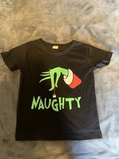 Grinch naughty santa Classic T-Shirt, unisex tee Size 18-24 Months