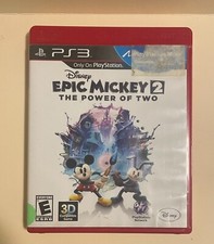 Disney Epic Mickey 2: The Power of Two PS3 (Sony PlayStation 3, 2012) CIB