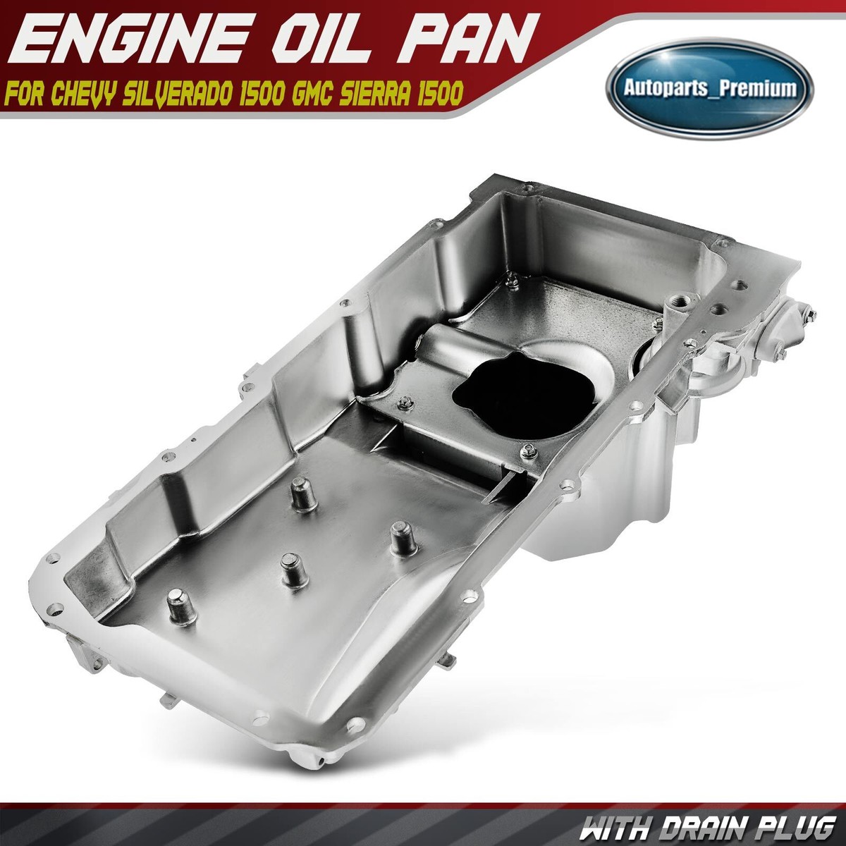 Engine Oil Pan Fits Chevrolet Tahoe Cadillac Escalade GMC - View #6