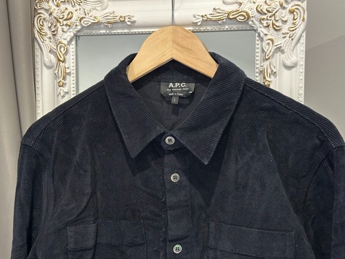APC Corduroy Velvet Shirt Long Sleeve Men Size L - Picture 3 of 8