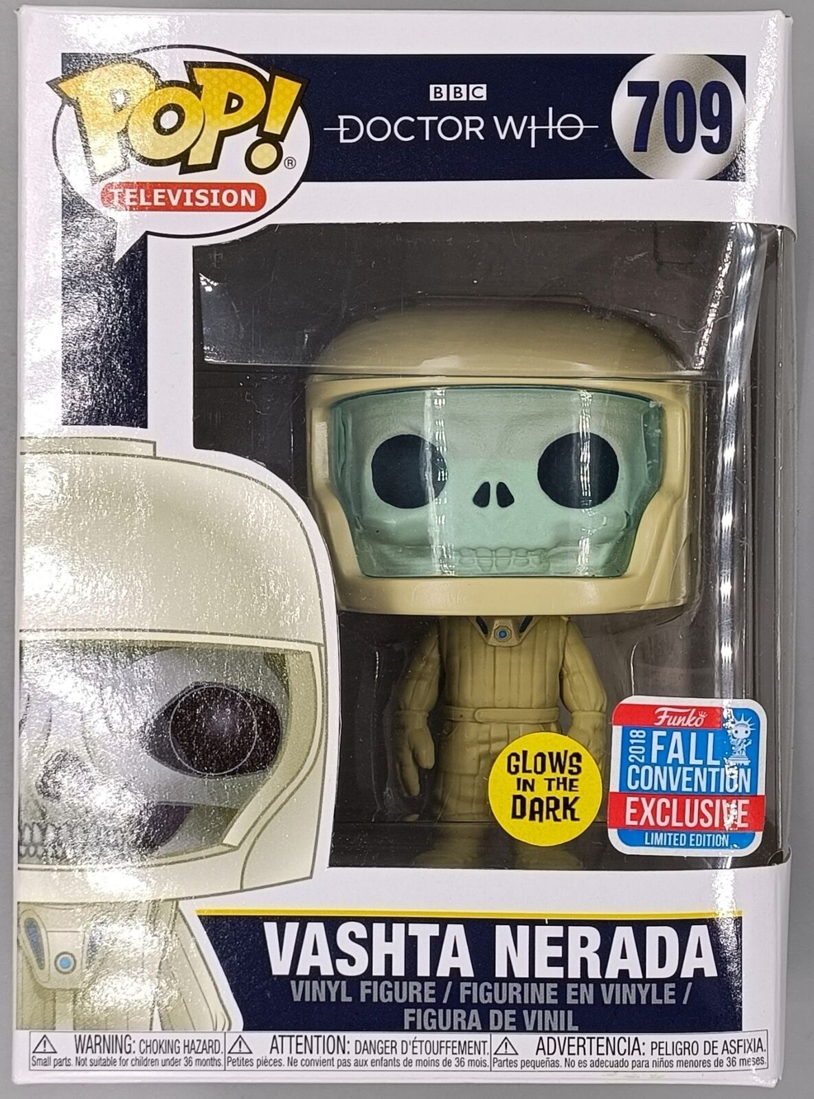 #709 Vashta Nerada - Glow - Doctor Who - 2018 Con Rare Funko Pop + Protector
