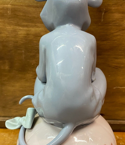 Bellissima rara statuina porcellana Lladro Loving Mouse n. 5883 made in Spain SU290 - Foto 12 di 24