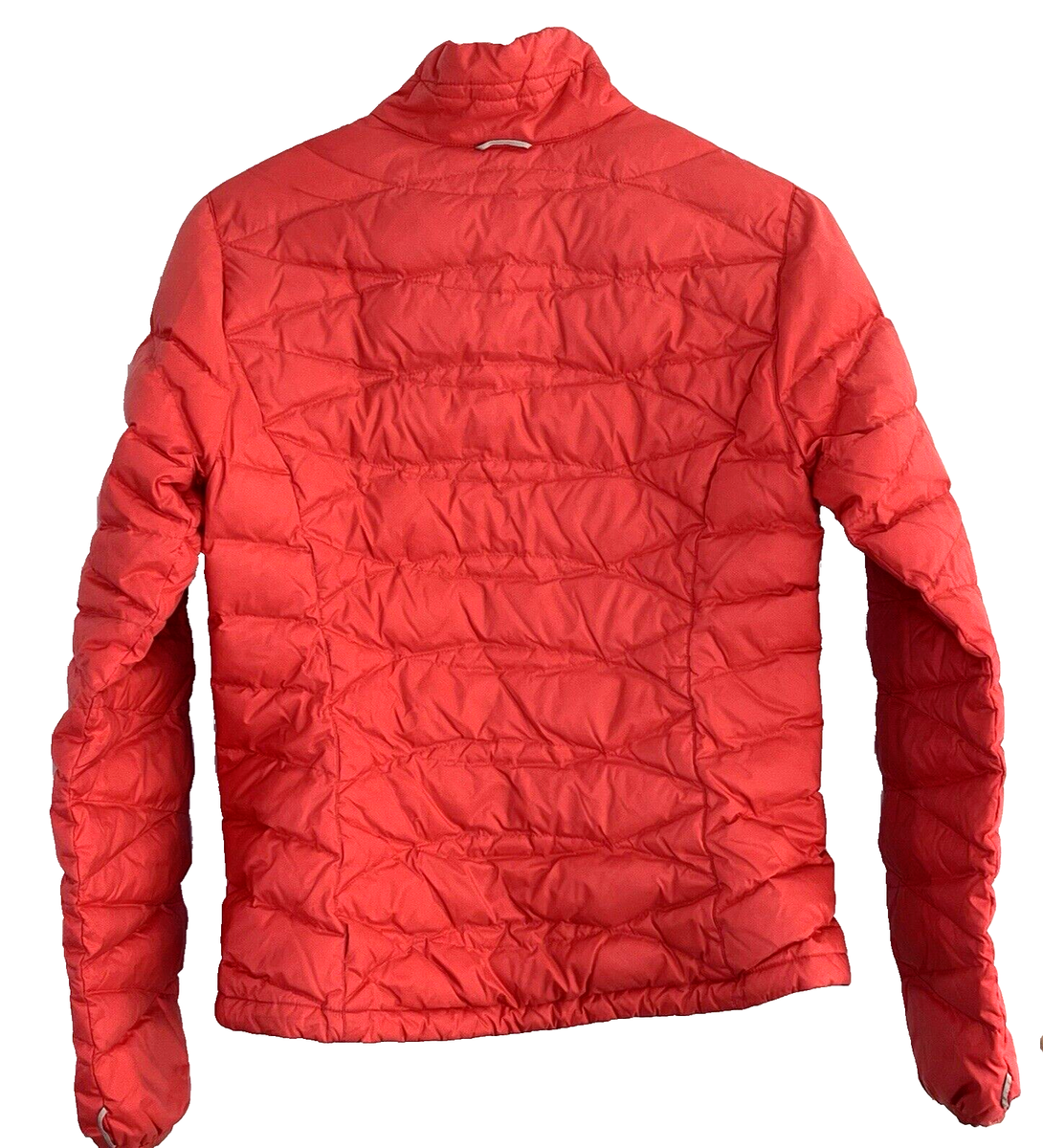 Eddie Bauer Down Jacket Orange Women's Size XS Puffer Quilted