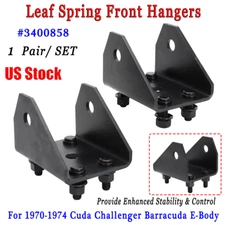 For Cuda Dodge Challenger Barracuda E-Body 1970-74 Leaf Spring Front Hangers Kit
