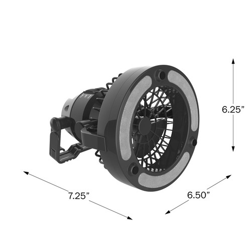 Portable 2 in 1 LED Camping Lantern with Ceiling Fan,7.25 x 6.50 x 7.25 Inches