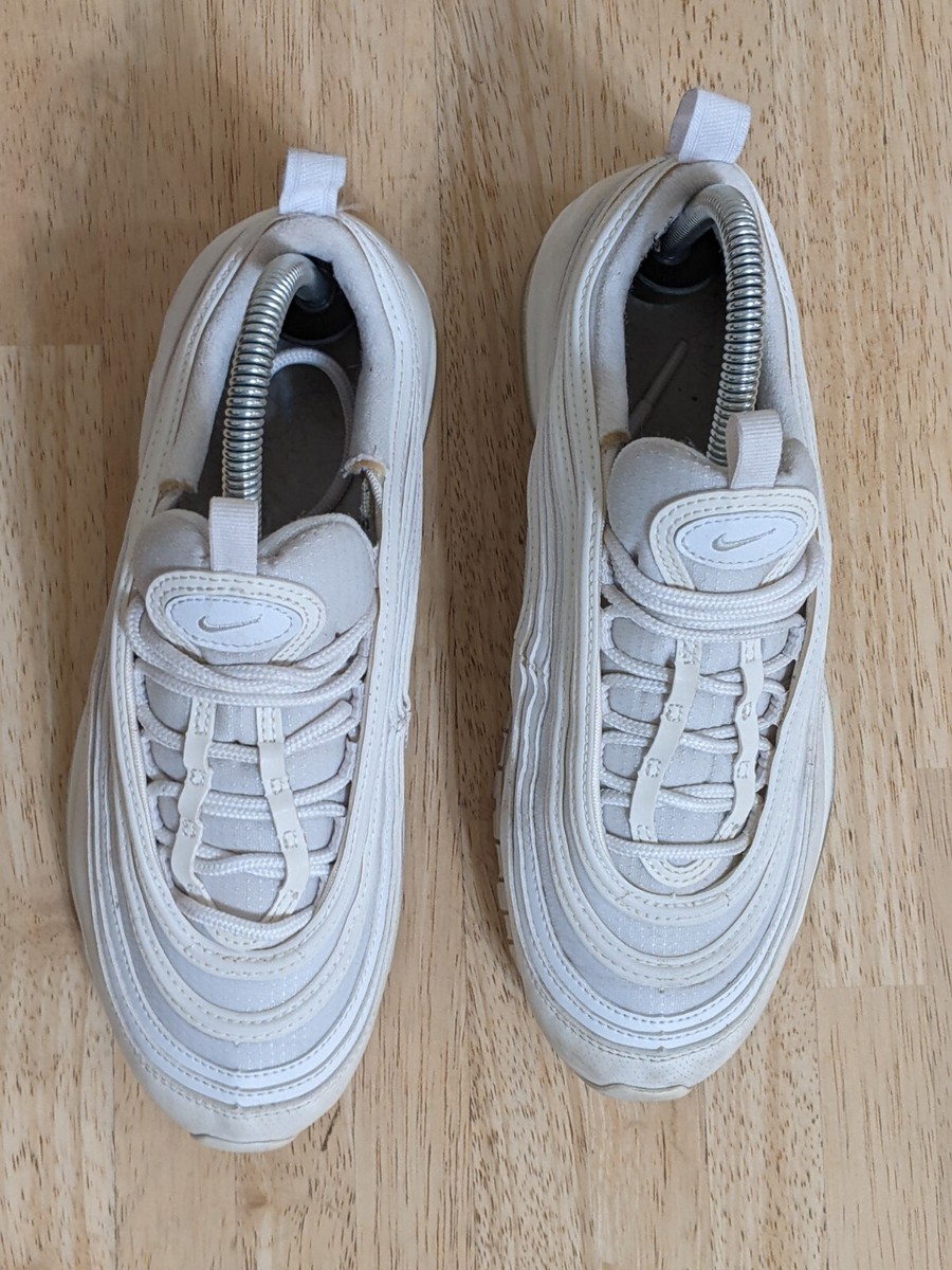 Nike Air Max 97 Triple White Metallic Silver 921522-104 Size