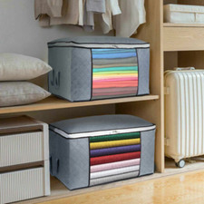 Large Anti Dust Clothes Storage Bag Quilt Blanket Storage Sort Home Organizer US