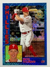2019 Topps Silver Pack Mojo 1984 BLUE #T84-23 Rhys Hoskins Jersey #17 SN #17/150