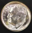 1954 S ROOSEVELT DIME FRESH FROM ORIGINAL ROLL-LOT 5227