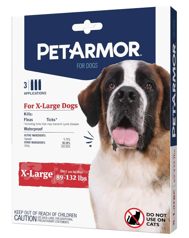 Medicamento para el control de pulgas y garrapatas para perros XL 89 - 132 libras... Foto 2 de 4