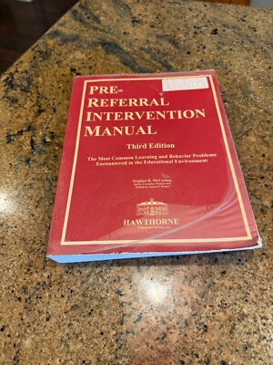 Pre Referral Intervention Manual 3rd Edition, Stephen Mccarney Paperback