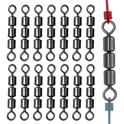 15x 3 Roller Swivels High Speed Triple Bearing Rolling SiwvelsFishingAccessories