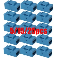 For CAT6 Ethernet Gigabit Keystone Jack Female to Female RJ45 Coupler 5/15/25Pcs