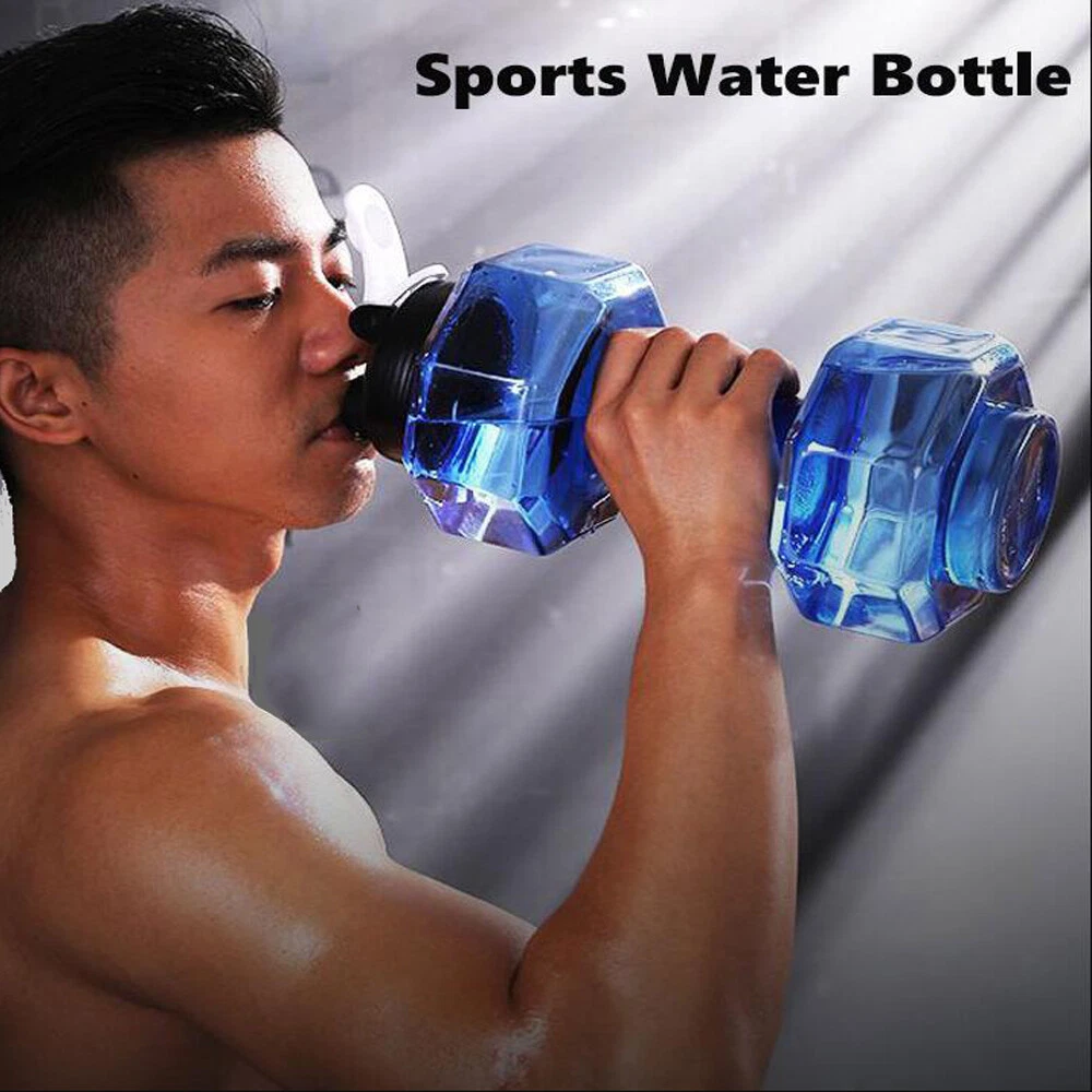 2.2L Water Bottle Dumbbell Shaped Fitness Gym Training Cup for Sports  Exercise