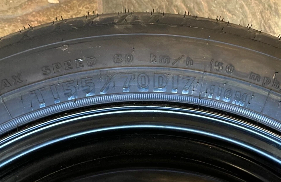 NUEVO NEUMÁTICO DE RUEDA DE REPUESTO TOYOTA CAMRY 2007-2011, T155/70D17 110M, ORIGINAL OEM Foto 4 de 4