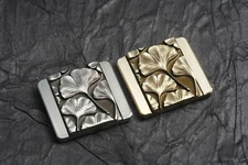 Brass Copper Camera Hot Shoe Cover Ginkgo leaf Embossment For Canon Nikon Fuji