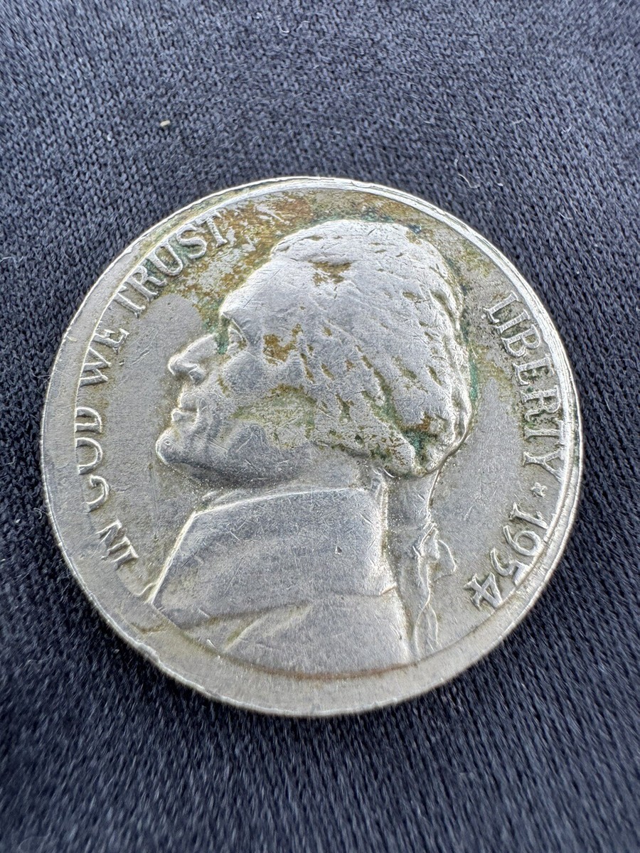 品切れ RARE 1954 Jefferson Mis-Struck ERROR Nickel | eBay