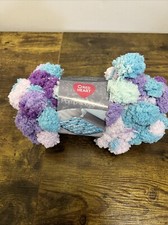 Red Heart Pomp A Doodle Jumbo Yarn Lilac Breeze Light Dark Purple Blue 3 Skeins