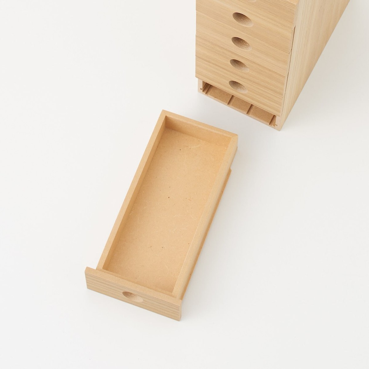 MUJI MDF Ash Wood 6 drawer Organize Storage Case Box for Accessory Small Article View 6