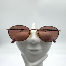 Vintage Liz Claiborne LC81 Rose Marble Metal Oval Sunglasses FRAMES ONLY
