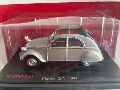 Modèle Réduit 1/43 Citroën 2CV 1949 Par Atlas - Voiture De Collection Occasion