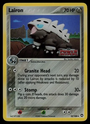 Lairon - 32/108 - Pokemon Card Ex Power Keepers Reverse Holo Uncommon - LP - Photo 1/2