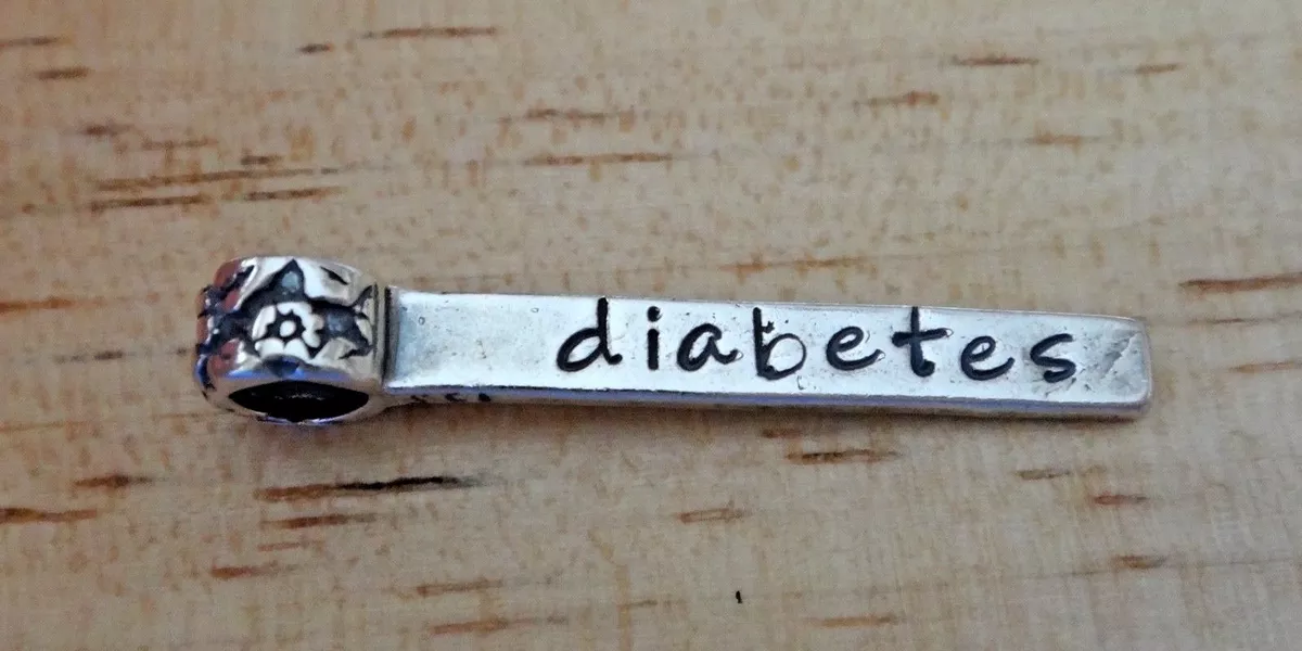 Diabetic charm hotsell sterling silver