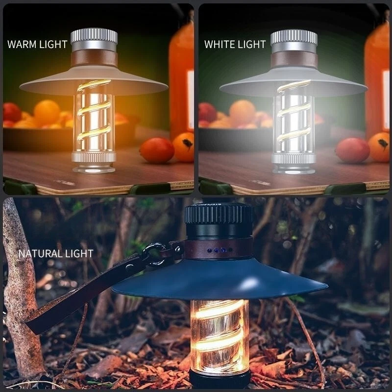 Luz Camping Retro LED 3en1 Linterna Difusor 3000K/6500K IP54 Recargable - Imagen 4 de 4