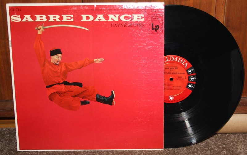 Khachaturian - Sabre Dance - Gayne Suites Cover VG++ to EX Columbia CL714