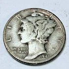 1941 S Mercury Dime 90% Silver Circulated US Coin #6657