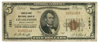 1929 Ty1 Peoples-First National Bank of Charleston South Carolina SC $5 Ch#1621