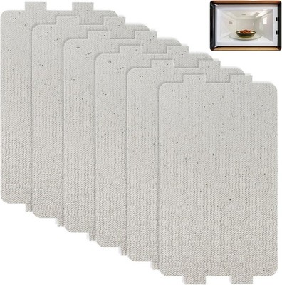 Pack of 6 Mica Plates, Waveguide Cover, Mica Plates, 6.5 x 11.5 cm, Microwave