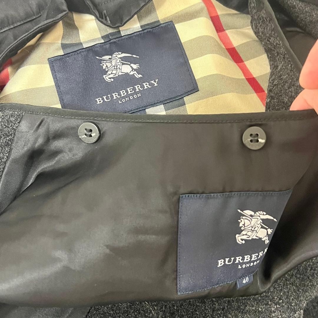 Burberry  BURBERRY Black Trench Coat (Size 40) thumbnail 10