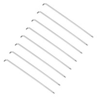 8Stk 2,5Mm Kugelkopf-InbusschlüSsel, Metrisch L-FöRmiger Langer Arm Aus S2-Stahl