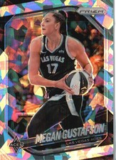 2025 Panini Prizm WNBA #49 Megan Gustafson Ice Prizms