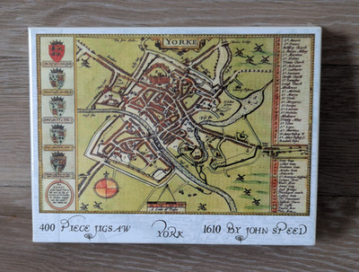 400 Teile York Puzzle John Speed Historic 1610 York Puzzle - Neu in Verpackung